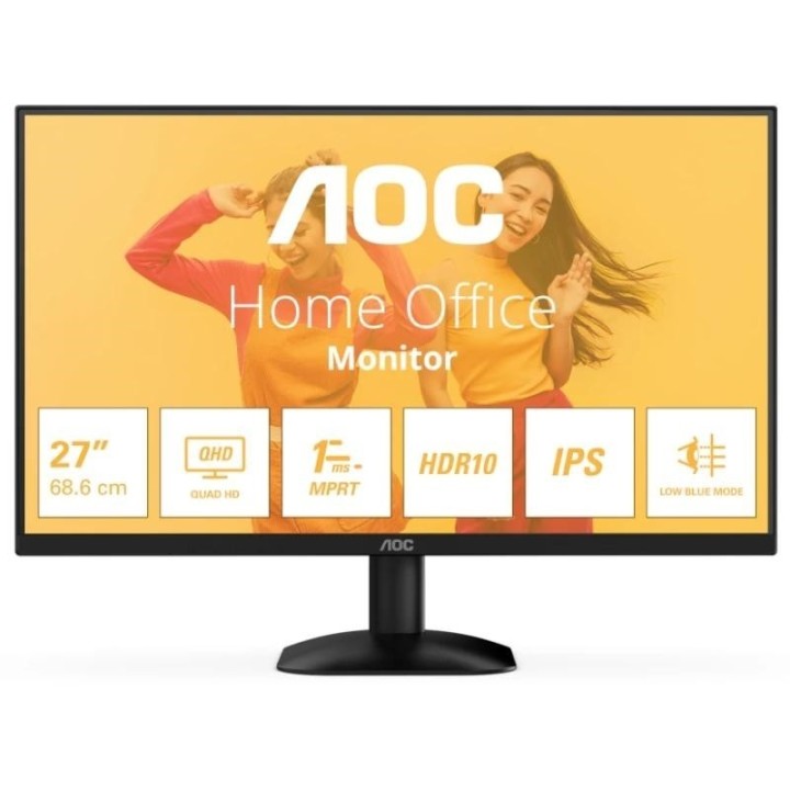aoc q27b35e monitor 27" ips qhd 1ms dp hdmi