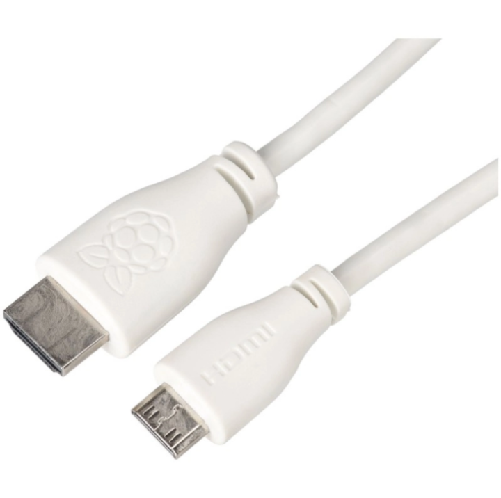raspberry cable oficial raspberry micro hdmi a hdmi 1m color blanco