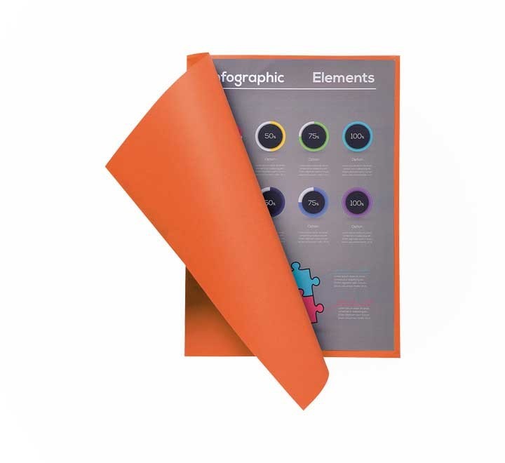 p. 100 subcarp. exacompta a4 flash 80gr naran