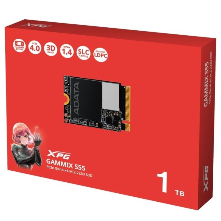 adata xpg ssd gammix s55 1tb gen4x4 m.2 2230