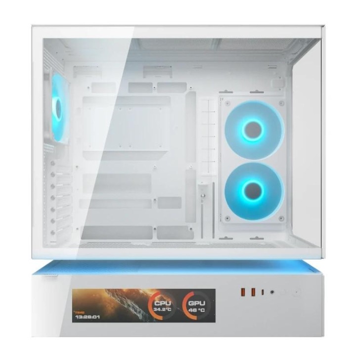 cougar caja semitorre cfv235 vision white