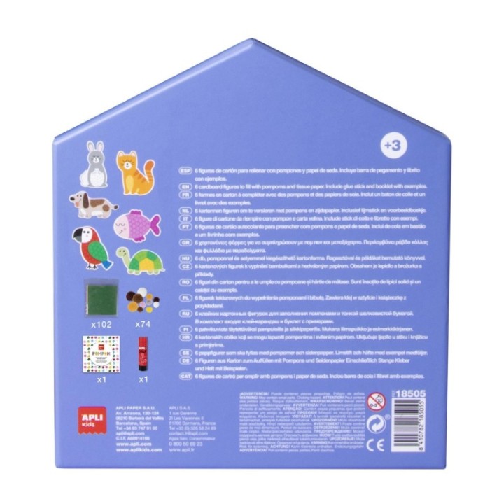 kit manualidades apli kids my first pompom