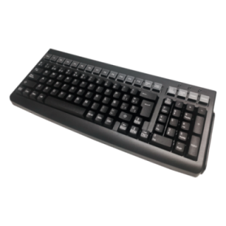 teclado pos mustek mkb 800. banda magnetica 3pistas. usb. negro.