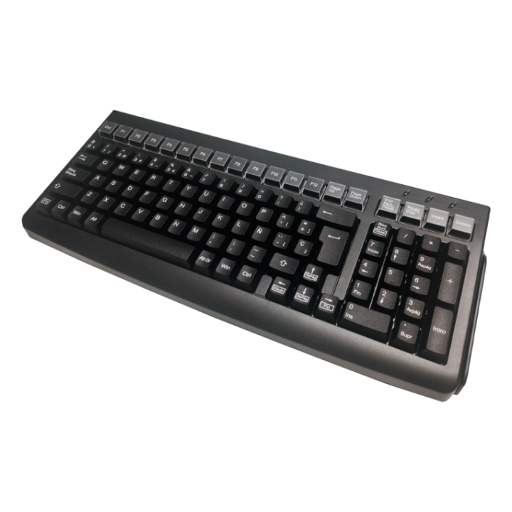 teclado pos mustek mkb 800. banda magnetica 3pistas. usb. negro.