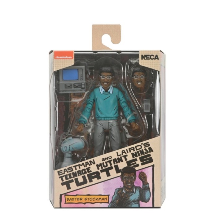 neca figura neca teenage mutant ninja turtles mirage comics baxter stockman scale action 18cm