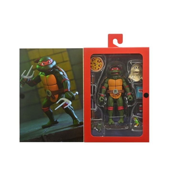 neca figura neca teenage mutant ninja turtles cartoon ultimate raphael vhs scale action 18cm