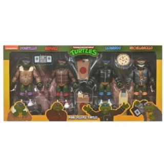 neca figura neca teenage mutant ninja turtles cartoon punk turtles pack 4 scale action 18cm