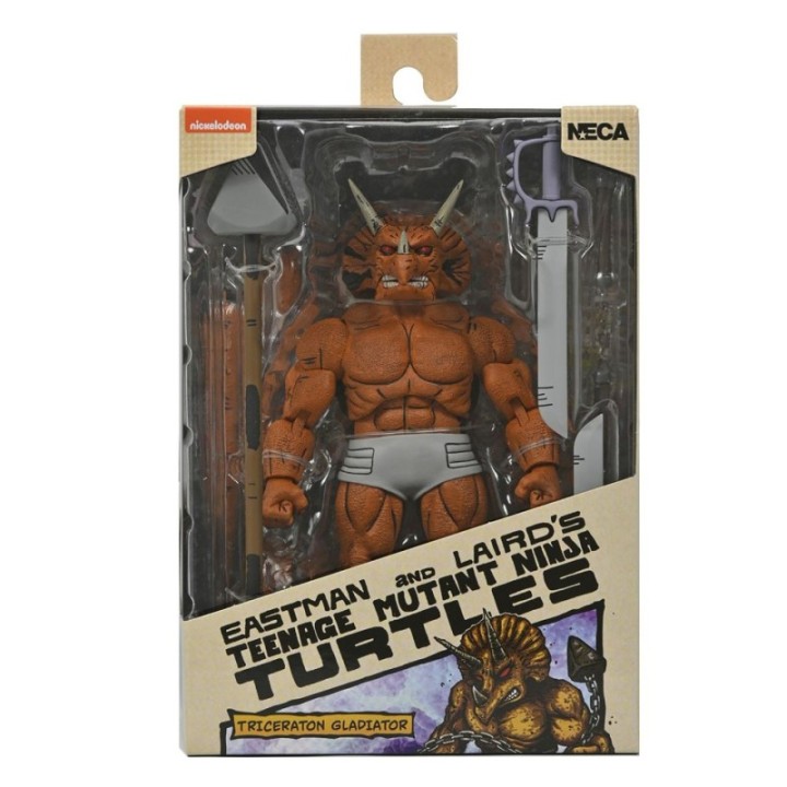 neca figura neca teenage mutant ninja turtles mirage comics triceraton gladiator scale action 18cm
