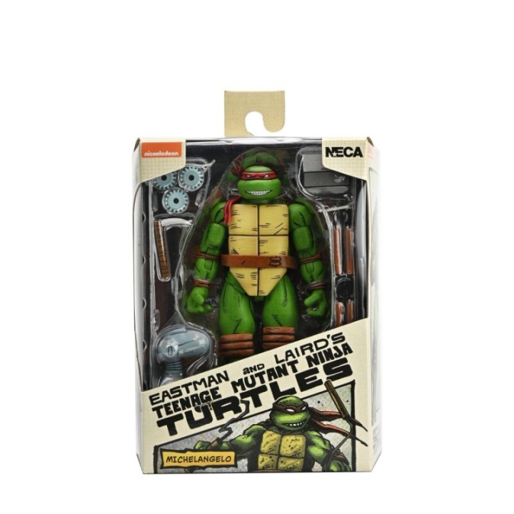 neca figura neca teenage mutant ninja turtles mirage comics michelangelo scale action 18cm