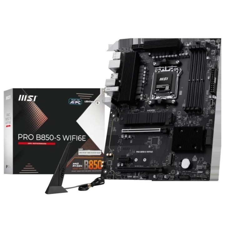 msi placa base pro b850 s wifi6e ddr5 atx am5