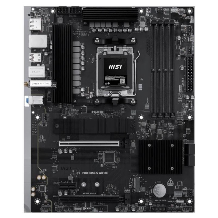 msi placa base pro b850 s wifi6e ddr5 atx am5