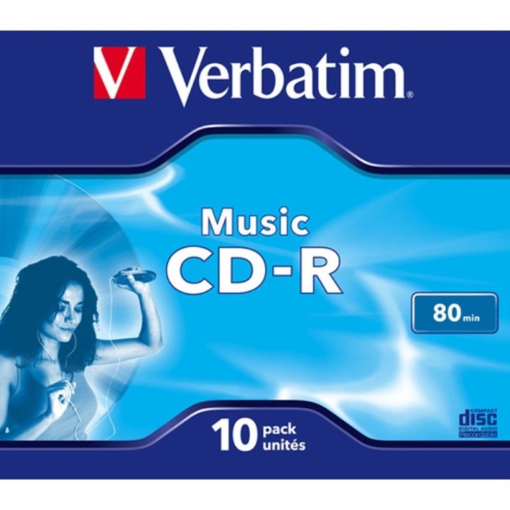 verbatim verbatim cd   r 700mb 16x tarrina 10 unidades audio