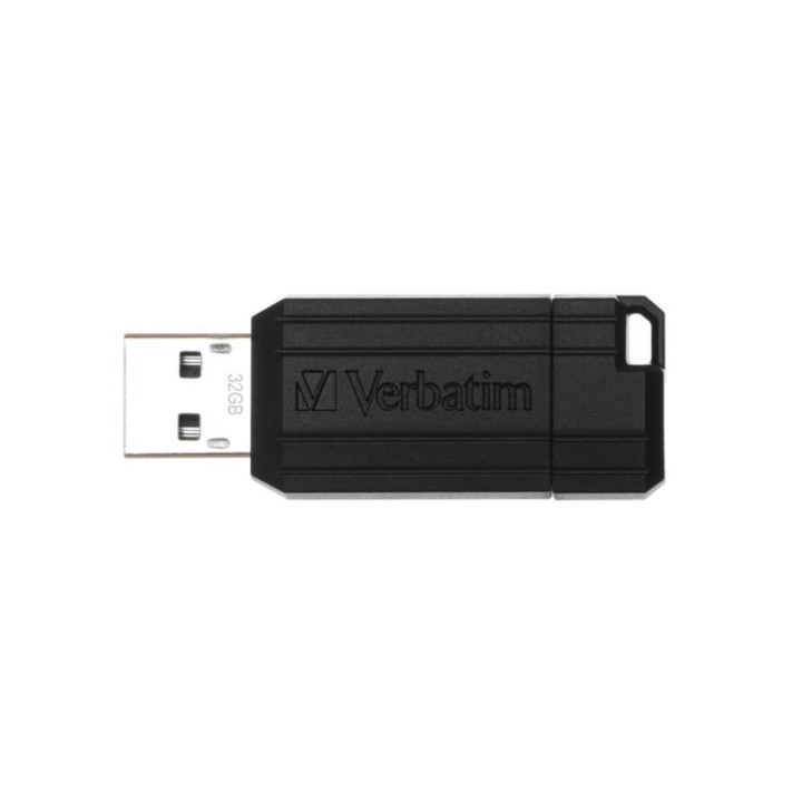 verbatim memoria usb 2.0 verbatim pinstripe 32gb negro