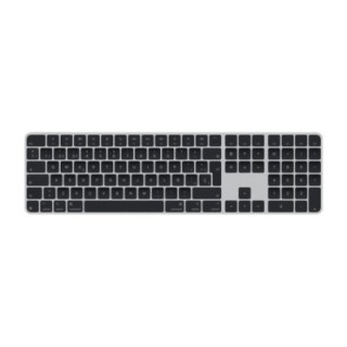 apple teclado apple magic keyboard inalambrico touch id + numerico teclas negras