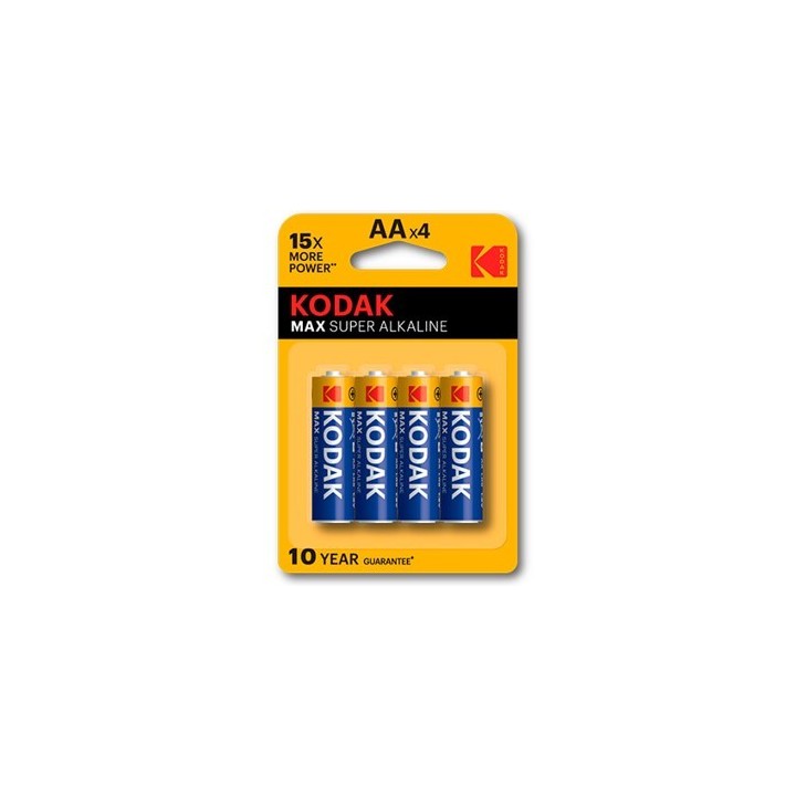 kodak blister pilas kodak alcalina max aa lr6 1.5v    blister blister 4 pilas