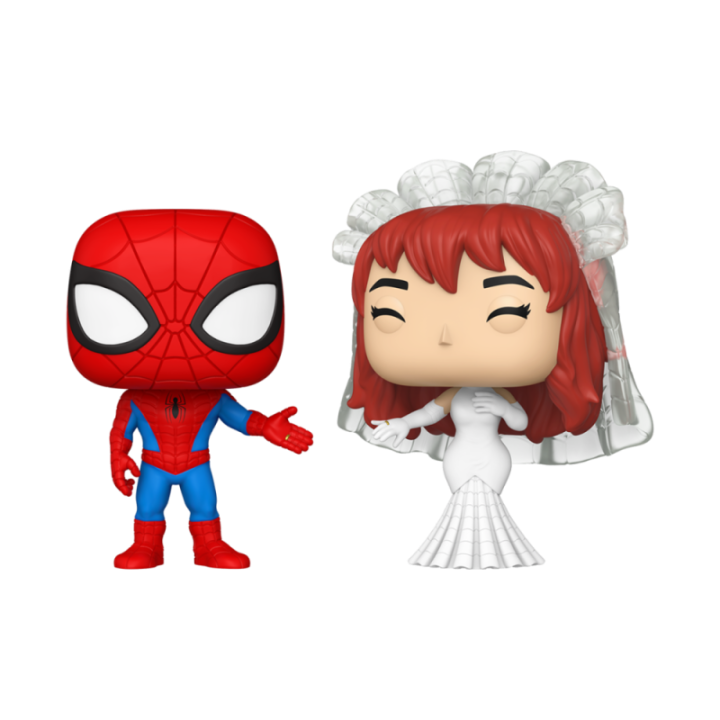 funko funko pop marvel superhero couples spider   man & mary jane