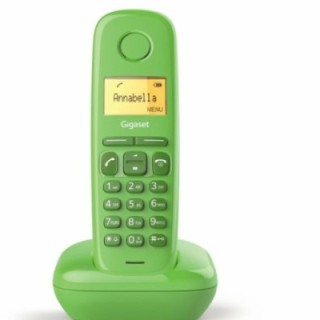 gigaset telefono fijo inalambrico gigaset a170 verde 50 numeros agenda    10 tonos