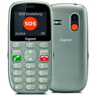 gigaset telefono movil gigaset gl390 gris para mayores