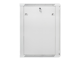 aramrio lanberg mural rack 19" 18u 600x600 flat pack v2 puerta cristal gris