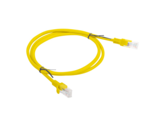 cable red lanberg latiguillo cat.6 utp 1m amarillo fluke  passed