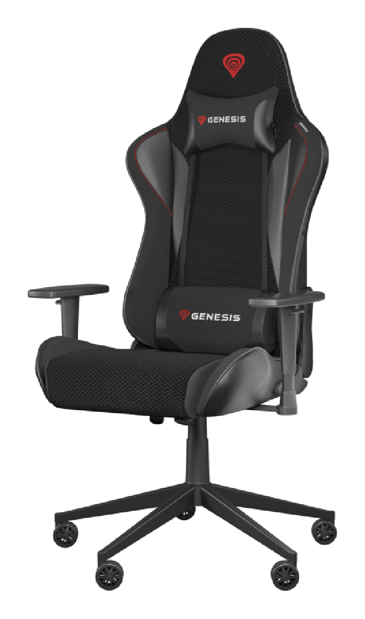 silla gaming genesis nitro 440 g2 mesh gaslift 3 120kg negra