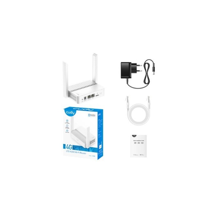 wireless router n300 cudy lt300 4g lte usb c power wifi 300mbps 4g 150mbps