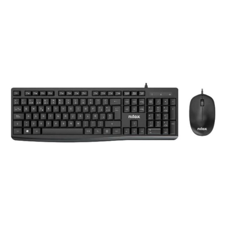 nilox teclado + raton nilox nxkme0012 negro