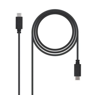 nanocable cable nanocable  usb 2.0 3a tipo usb c   m   usb c   m negro 1.0m