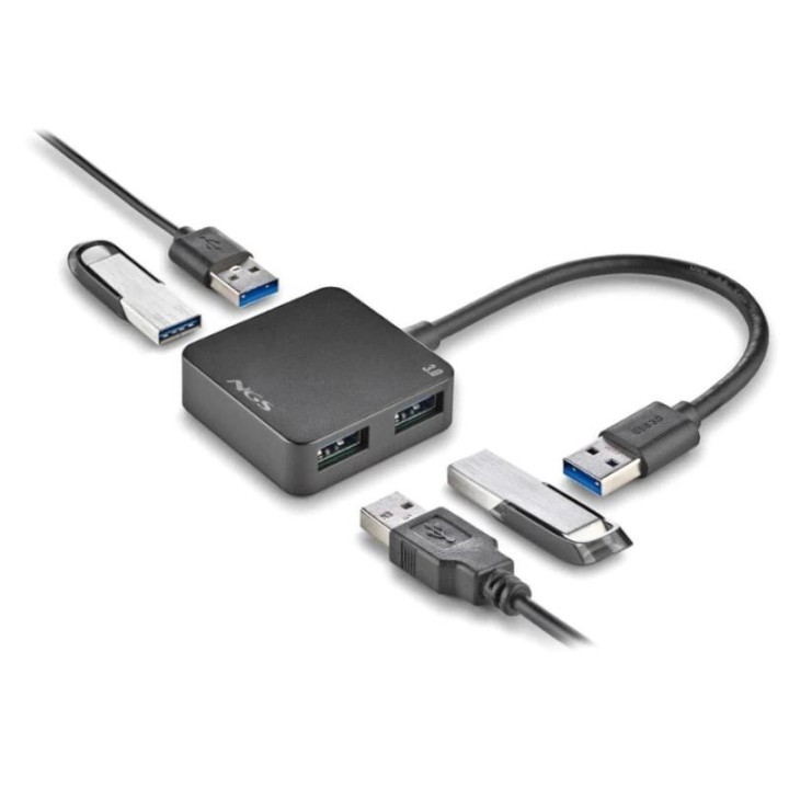 ngs hub 4 puertos usb 3.0 usb 2.0 usb 1.1