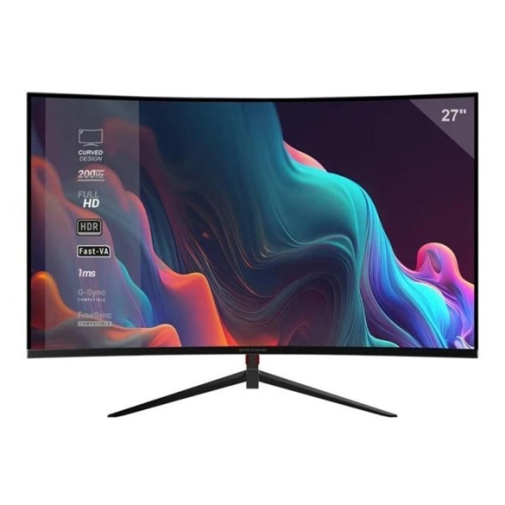 mars gaming monitor curvo 27 pulgadas mars gaming mv27 fhd 200hz