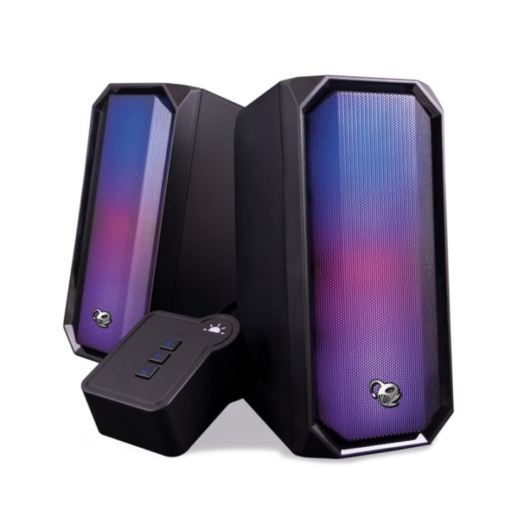 coolbox altavoces gaming coolbox 2.0 rgb r205