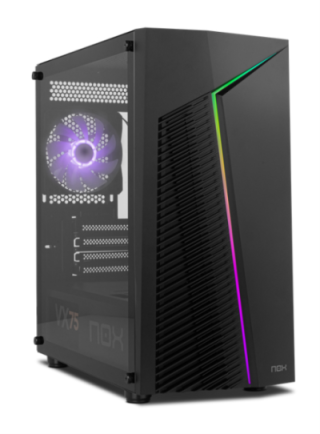 caja nox infinity rgb m atx chassis minitorre negro