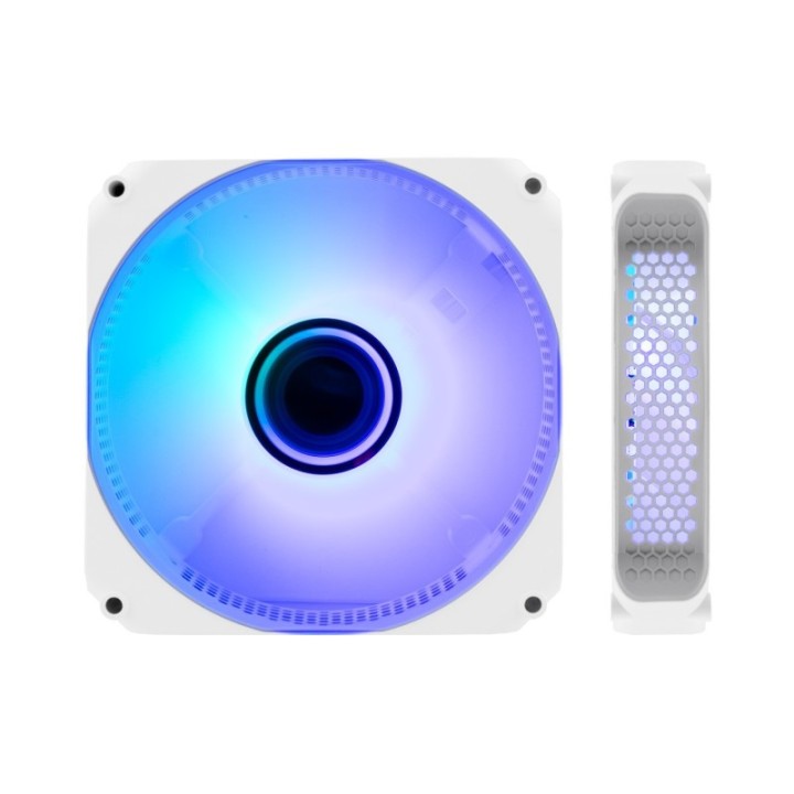 coolbox ventilador caja coolbox infinity argb 120 mm blanco