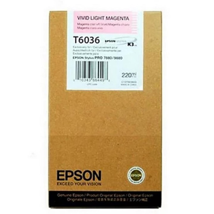 epson cartucho tinta epson stylus pro 7880   9880 magenta claro 220ml