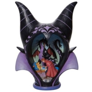 enesco figura enesco disney diorama la bella durmiente malefica style