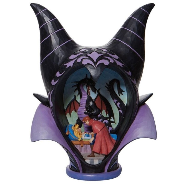 enesco figura enesco disney diorama la bella durmiente malefica style