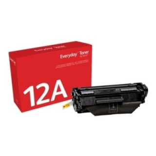 xerox toner xerox everyday compatible con hp 12a laserjet 1010 q2612a crg104 fx9 crg103  negro