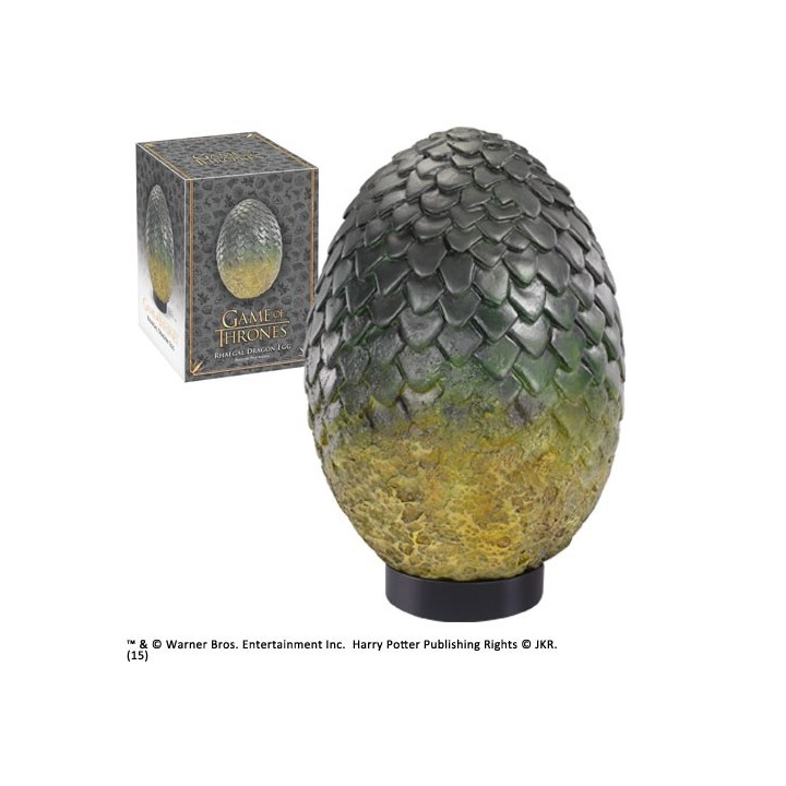 the noble collection réplica the noble collection juego de tronos huevo de dragon rhaegal 20.32 cm