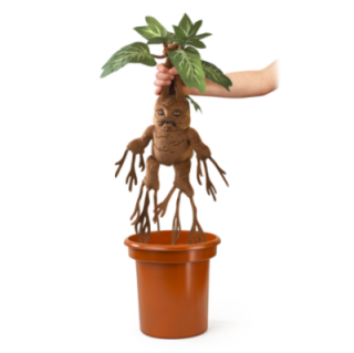 the noble collection peluche interactivo the noble collection harry potter mandrágora