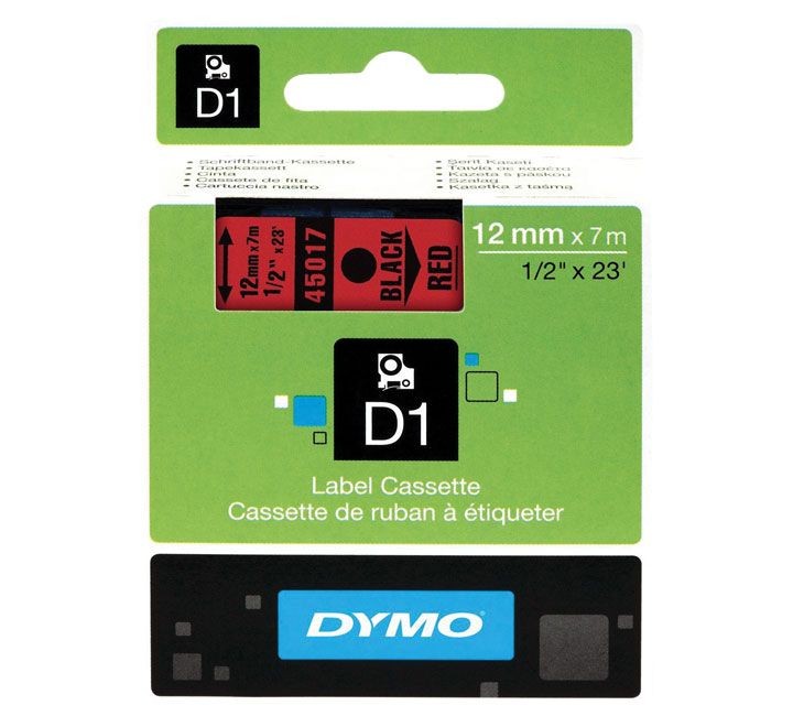 cinta dymo d1 12mmx7m ng/ro 45017