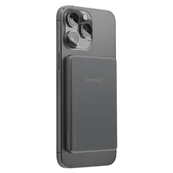 intenso powerbank intenso mw5000 magsafe gris magnetico