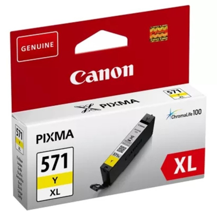canon cartucho tinta canon cli   571y xl amarillo mg5751 mg6851 mg7750