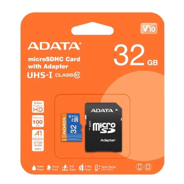 adata tarjeta memoria micro sd adata 32gb cl10 + adaptador sd