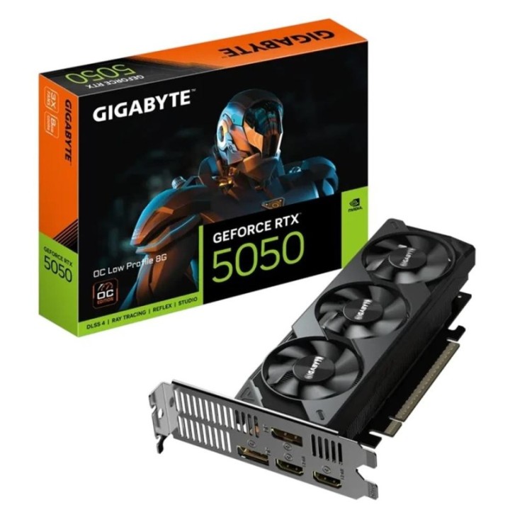gigabyte tarjeta grafica gigabyte rtx 5050 oc lp 8gb gddr6    2x hdmi    2x dp pci express 5.0