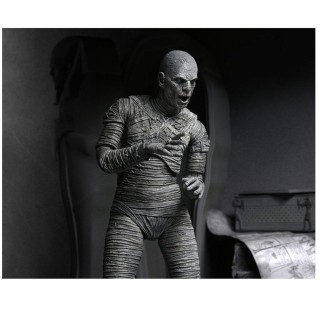 neca figura neca ultimate mummy (black &white) 18 cm universal monsters scale action figure