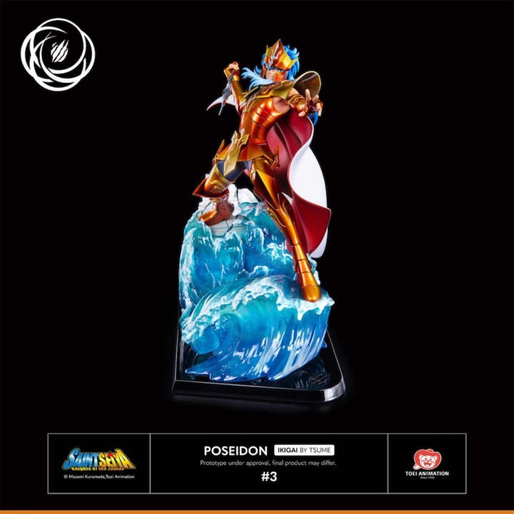 tsume art figura tsume arts saint seiya poseidon resina escala 1 - 6 ikigai