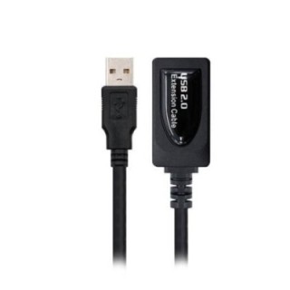 nanocable cable amplificador de señal usb nanocable macho a hembra negro 5m