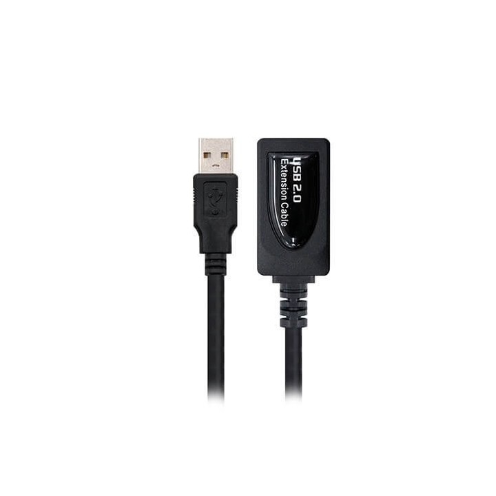 nanocable cable amplificador de señal usb nanocable macho a hembra negro 5m