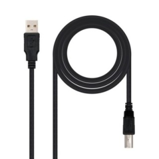 nanocable cable usb tipo a a usb tipo b nanocable 4.5m negro    macho   macho