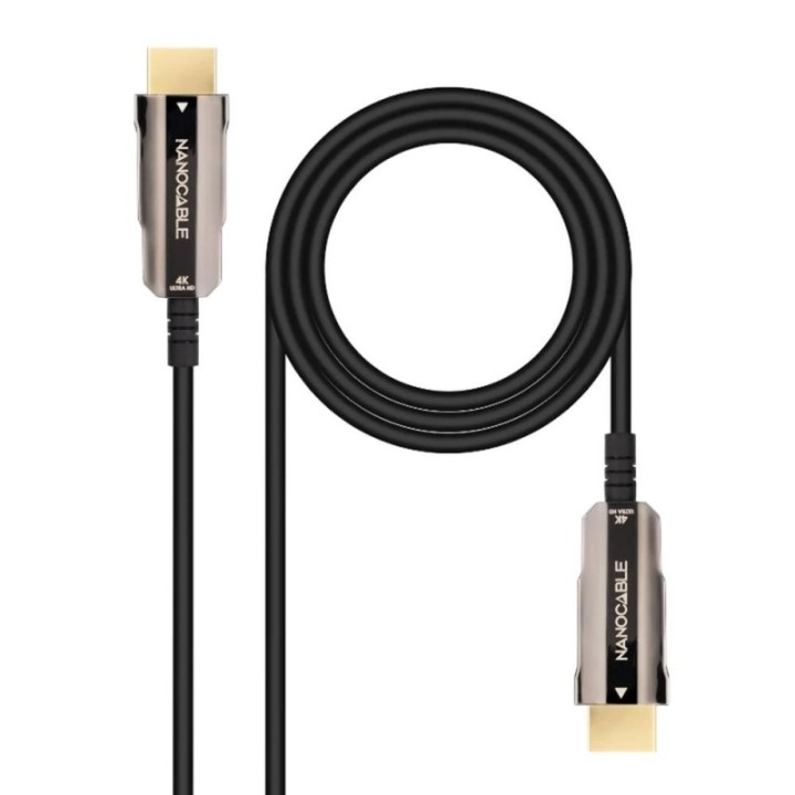 nanocable cable hdmi 4k nanocable 10m    macho   macho fibra optica